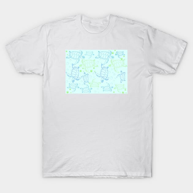 Turtle Pattern T-Shirt by AnimalPatterns